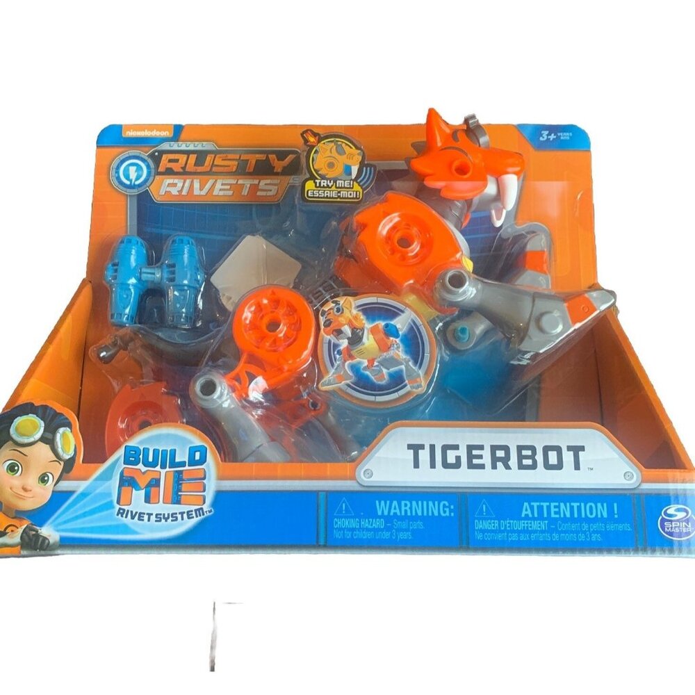 Nickelodeon Rusty Rivets Tigerbot Build Me Rivet System - Easy Build Toy Set